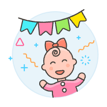 Baby Party Celebration 1 Illustration from UX Colors Set