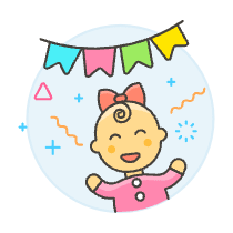 Baby Party Celebration 2 Illustration from UX Colors Set