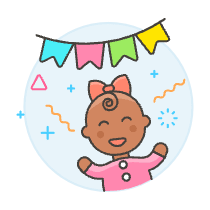 Baby Party Celebration 3 Illustration from UX Colors Set