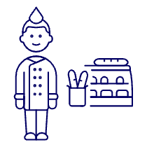 Baker 1 Illustration from UX Line Set