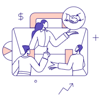 Business Business Deal Multiple Stakeholders 01 Illustration from Bangalore - Pro Set