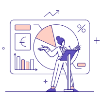Business Businessman Giving A Lecture TED Talk 01 Illustration from Bangalore - Pro Set