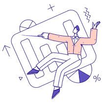 Business Charts Pie And Bars Illustration from Bangalore - Pro Set