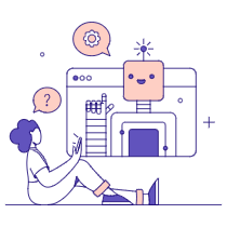 Communication Contact Bots 01 Illustration from Bangalore - Pro Set
