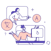 Communication Multilingual Communication Customer Support 01 Illustration from Bangalore - Pro Set