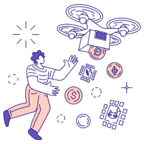 Airdrop Illustration from Bangalore - Pro Set