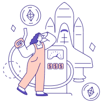 Gas Fees Ethereum Illustration from Bangalore - Pro Set