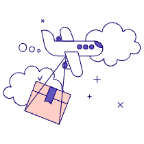 International Shipping Illustration from Bangalore - Pro Set