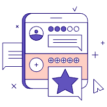 Leave A Review Illustration from Bangalore - Pro Set