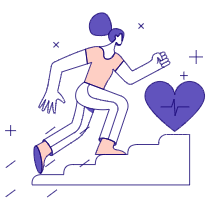 Climbing Stairs 01 Illustration from Bangalore - Pro Set