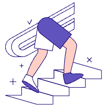Climbing Stairs 2 Illustration from Bangalore - Pro Set