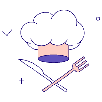 Chef Illustration from Bangalore - Pro Set