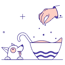 Cooking At Home With Dog Illustration from Bangalore - Pro Set