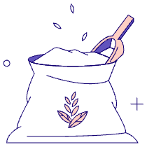 Grains Bag Illustration from Bangalore - Pro Set