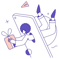 Shopping Online Gifting 01 Illustration from Bangalore - Pro Set