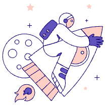 Astronaut 2 Illustration from Bangalore - Pro Set