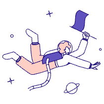 Astronaut 3 Illustration from Bangalore - Pro Set