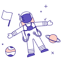 Astronaut Illustration from Bangalore - Pro Set