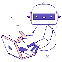 Robot On Laptop Computer Illustration from Bangalore - Pro Set