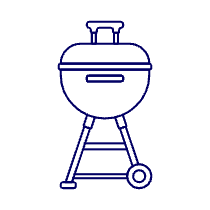 Bbq Kettle Illustration from UX Line Set