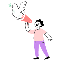 FREEDOM SPEECH Illustration from Barcelona Set