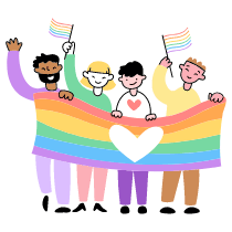 LGBT PRIDE Illustration from Barcelona Set