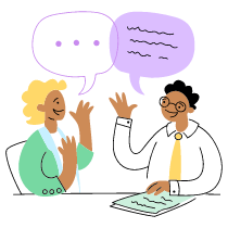 BUSINESS CONVERSATION 1 Illustration from Barcelona Set