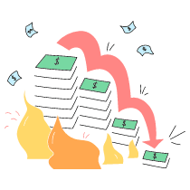 Business Graph 1 Illustration from Barcelona Set