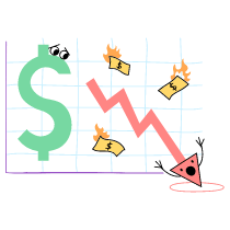 BUSINESS GRAPH Illustration from Barcelona Set