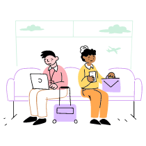BUSINESS TRIP 1 Illustration from Barcelona Set