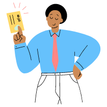 Businessman Giving Business Card 1 Illustration from Barcelona Set
