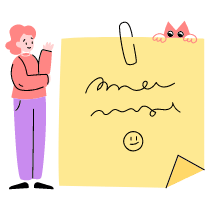 Post It 1 Illustration from Barcelona Set