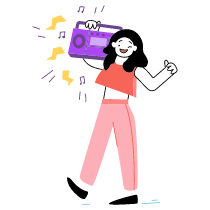 Boombox 1 Illustration from Barcelona Set