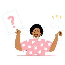 Asking A Question 1 Illustration from Barcelona Set