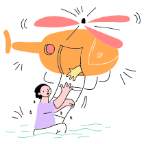 Helicopter RESCUE 2 Illustration from Barcelona Set