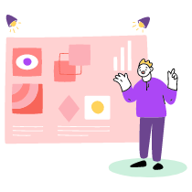 Designer Giving A Keynote 2 Illustration from Barcelona Set