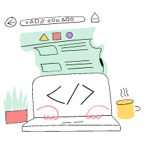 Coding A Website 1 Illustration from Barcelona Set