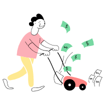 Becoming Rich 1 Illustration from Barcelona Set