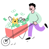 Becoming Rich 3 Illustration from Barcelona Set