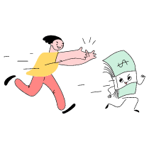 CHASING MONEY Illustration from Barcelona Set