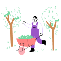 Money Growing On Trees 1 Illustration from Barcelona Set