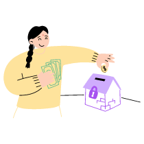 Personal Home Finances 3 Illustration from Barcelona Set