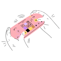 GAMING PORTABLE CONSOLE 2 Illustration from Barcelona Set