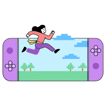 Gaming Portable Console Illustration from Barcelona Set