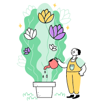 GROW PLANTS 1 Illustration from Barcelona Set
