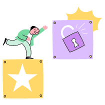 LEVEL FEATURE UNLOCKED 2 Illustration from Barcelona Set