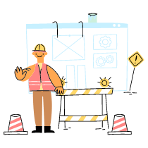 Page Under Construction 1 Illustration from Barcelona Set