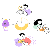 PROJECT TIMELINE 1 Illustration from Barcelona Set