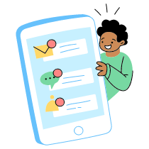 Receive Notification Illustration from Barcelona Set