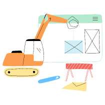 Site Builder Illustration from Barcelona Set